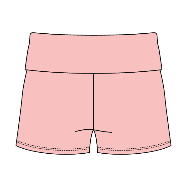 Women’s Foldover Waistband Heavyweight French Terry Shorts