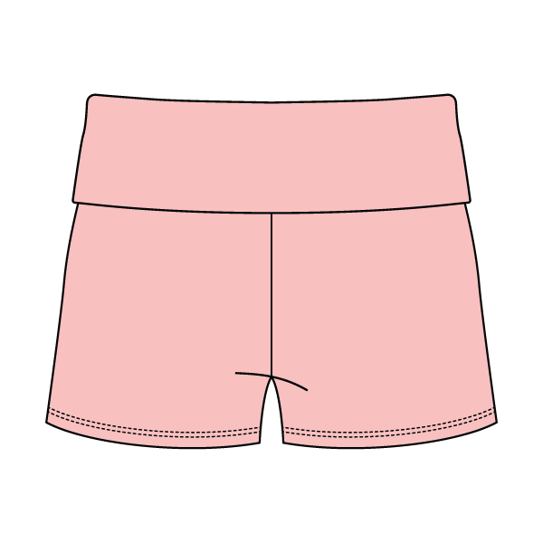 Women’s Foldover Waistband Heavyweight French Terry Shorts