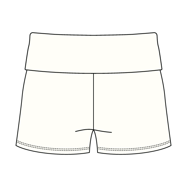 Women’s Foldover Waistband Heavyweight French Terry Shorts