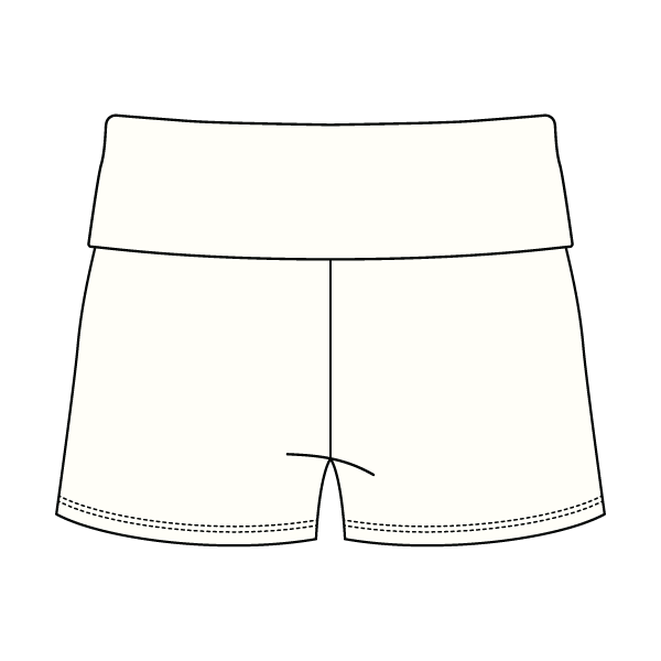 Women’s Foldover Waistband Heavyweight French Terry Shorts