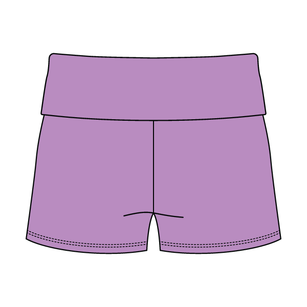 Women’s Foldover Waistband Heavyweight French Terry Shorts