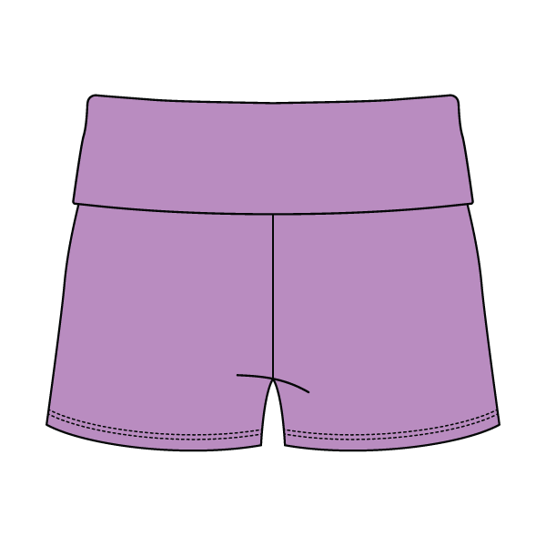 Women’s Foldover Waistband Heavyweight French Terry Shorts