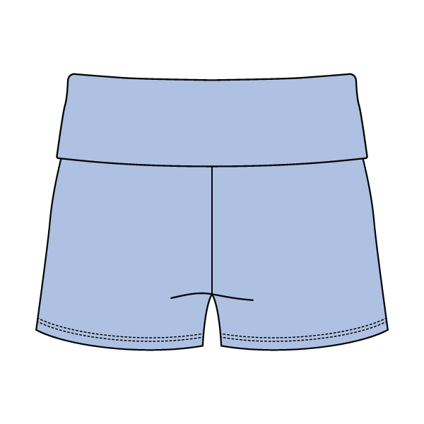 Women’s Foldover Waistband Heavyweight French Terry Shorts