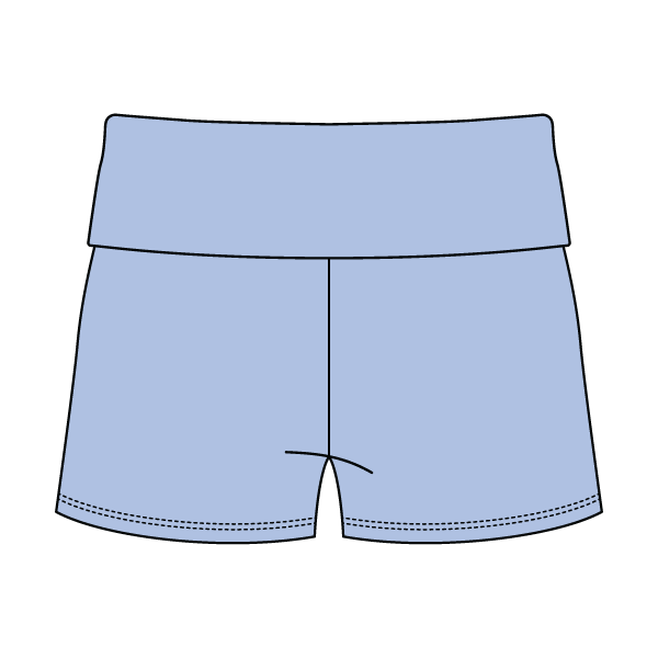Women’s Foldover Waistband Heavyweight French Terry Shorts