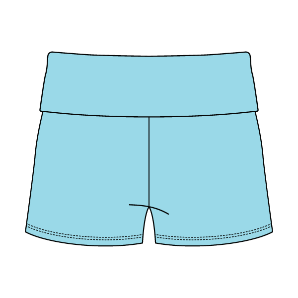 Women’s Foldover Waistband Heavyweight French Terry Shorts