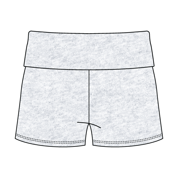 Women’s Foldover Waistband Heavyweight French Terry Shorts