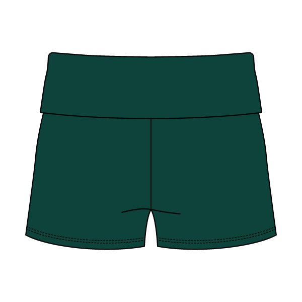 Women’s Foldover Waistband Heavyweight French Terry Shorts