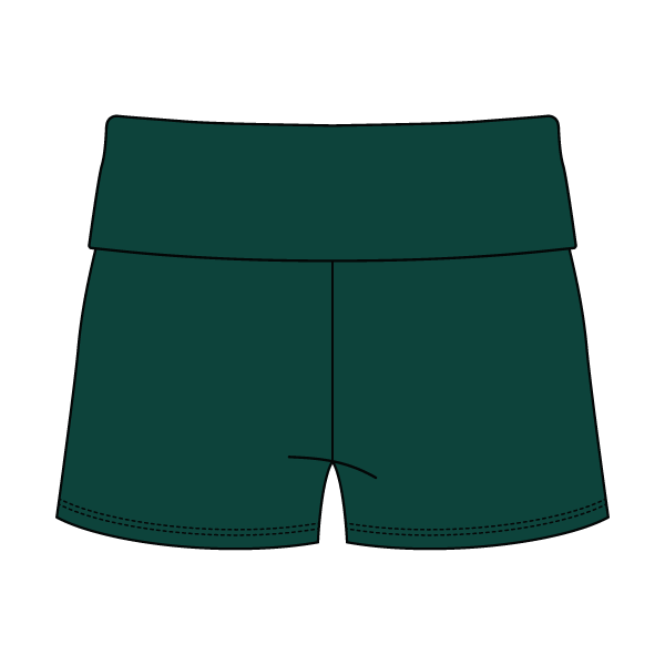 Women’s Foldover Waistband Heavyweight French Terry Shorts