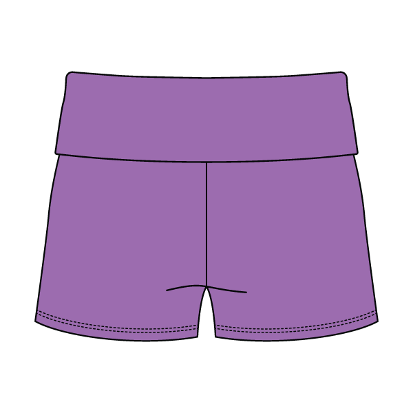 Women’s Foldover Waistband Heavyweight French Terry Shorts
