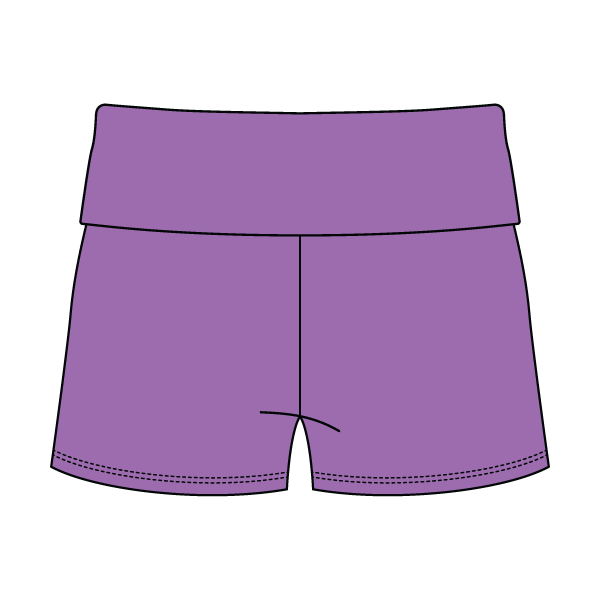 Women’s Foldover Waistband Heavyweight French Terry Shorts