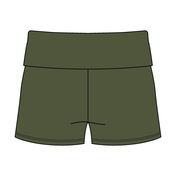 Women’s Foldover Waistband Heavyweight French Terry Shorts