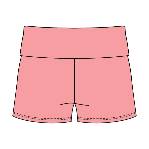 Women’s Foldover Waistband Heavyweight French Terry Shorts