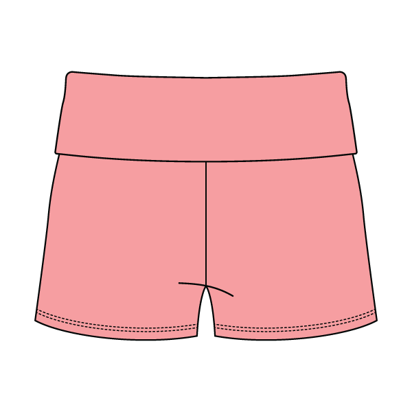 Women’s Foldover Waistband Heavyweight French Terry Shorts