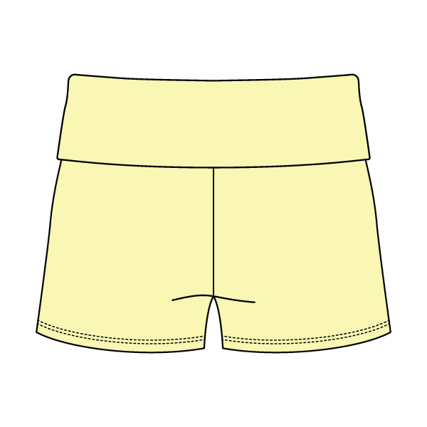 Women’s Foldover Waistband Heavyweight French Terry Shorts