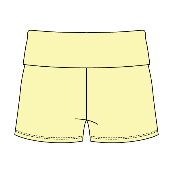 Women’s Foldover Waistband Heavyweight French Terry Shorts
