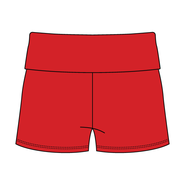 Women’s Foldover Waistband Heavyweight French Terry Shorts