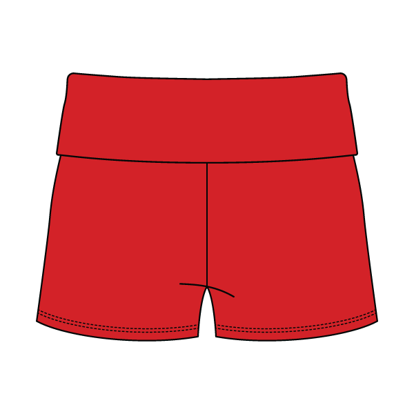 Women's Foldover Waistband Fleece Shorts