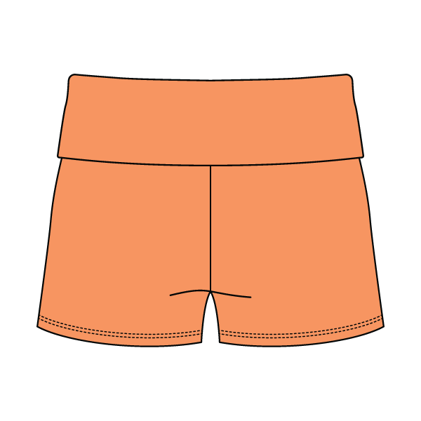 Women's Foldover Waistband Fleece Shorts