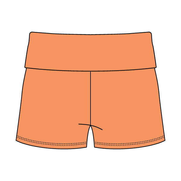 Women's Foldover Waistband Fleece Shorts