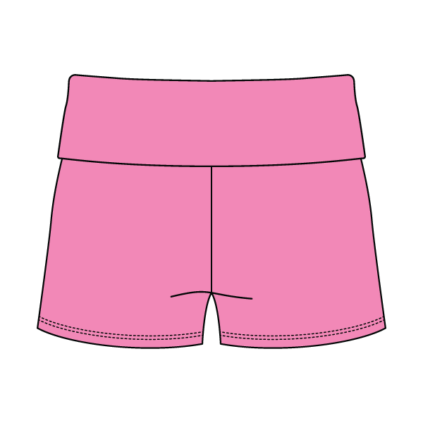 Women's Foldover Waistband Fleece Shorts