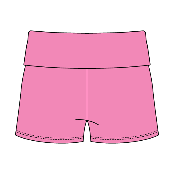 Women's Foldover Waistband Fleece Shorts