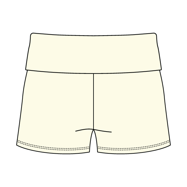 Women's Foldover Waistband Fleece Shorts