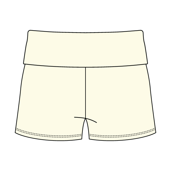 Women's Foldover Waistband Fleece Shorts