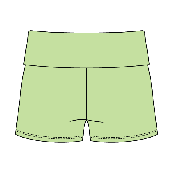 Women's Foldover Waistband Fleece Shorts