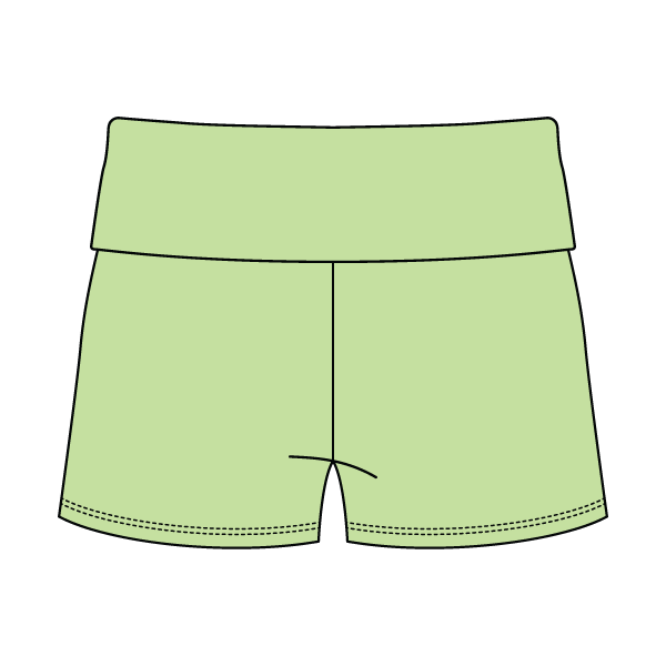 Women's Foldover Waistband Fleece Shorts