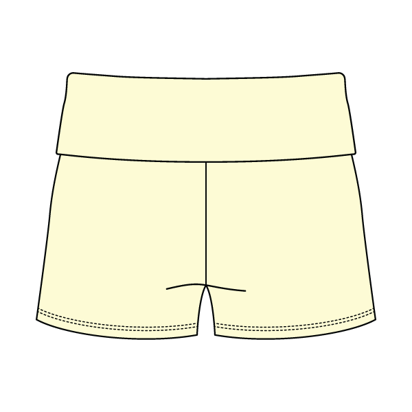 Women's Foldover Waistband Fleece Shorts