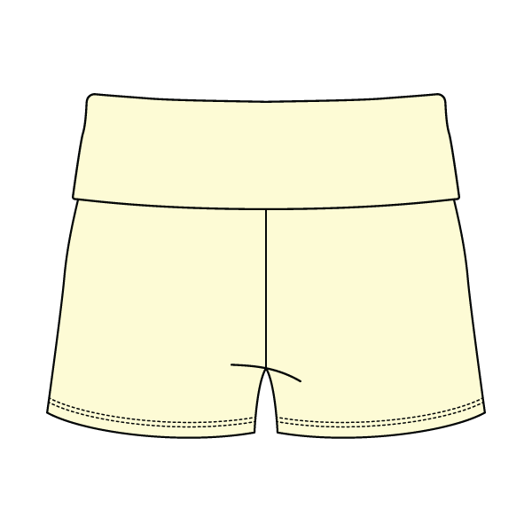 Women's Foldover Waistband Fleece Shorts