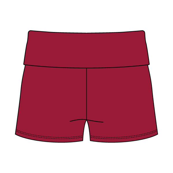 Women's Foldover Waistband Fleece Shorts