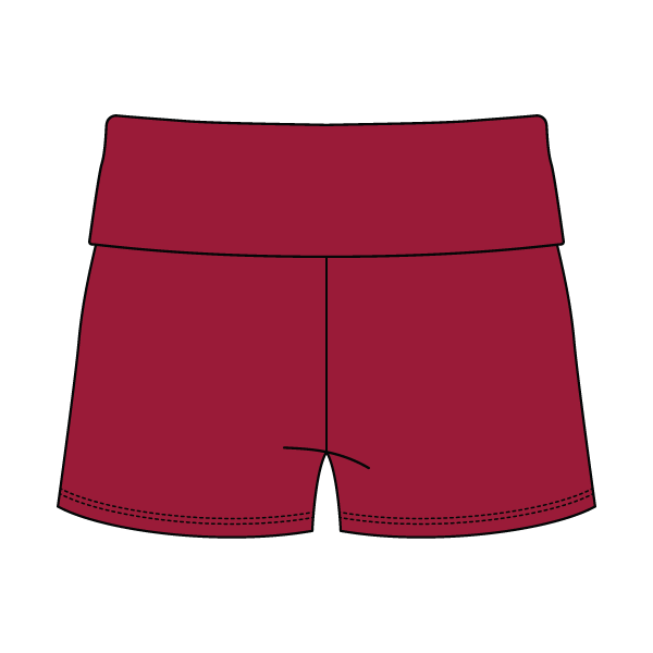 Women's Foldover Waistband Fleece Shorts