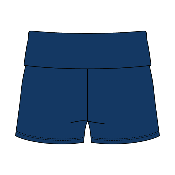 Women's Foldover Waistband Fleece Shorts