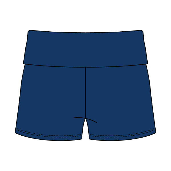 Women's Foldover Waistband Fleece Shorts