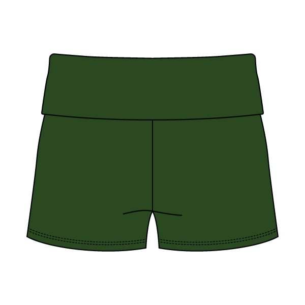 Women's Foldover Waistband Fleece Shorts