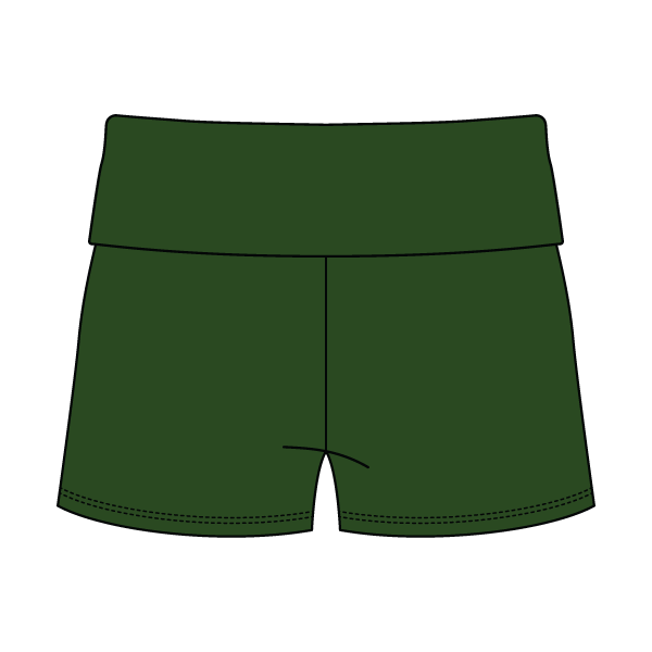 Women's Foldover Waistband Fleece Shorts