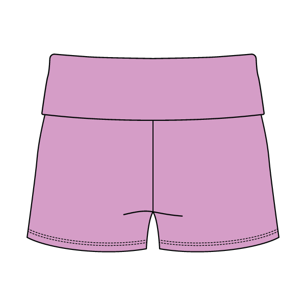 Women's Foldover Waistband Fleece Shorts