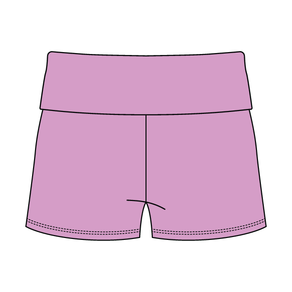 Women's Foldover Waistband Fleece Shorts