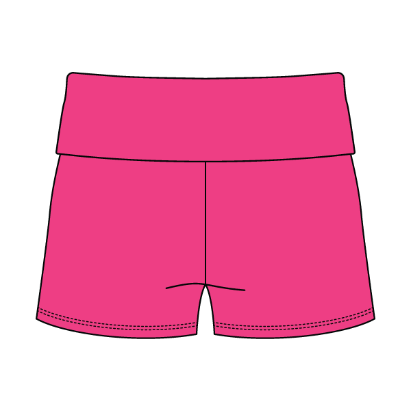 Women's Foldover Waistband Fleece Shorts