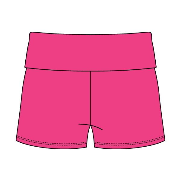 Women's Foldover Waistband Fleece Shorts