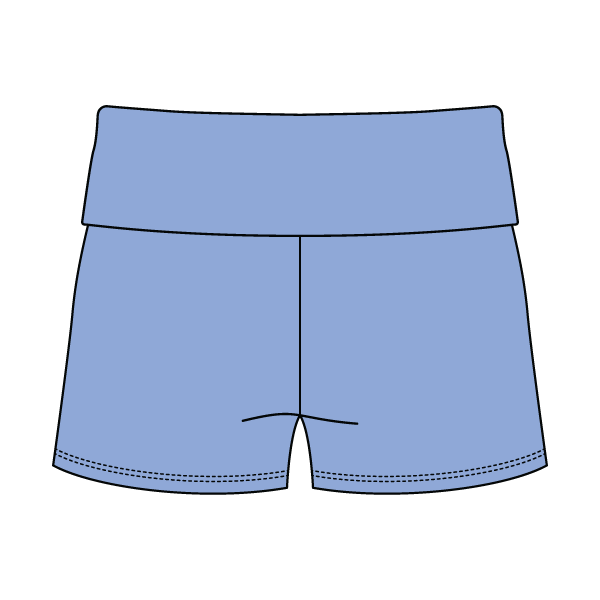 Women's Foldover Waistband Fleece Shorts