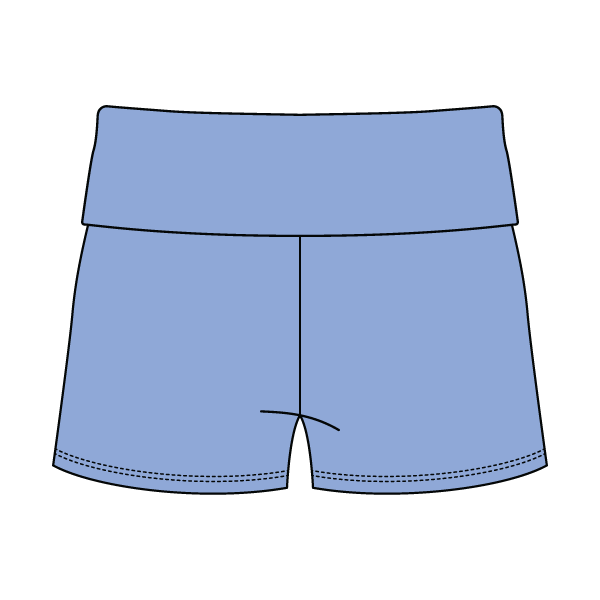 Women's Foldover Waistband Fleece Shorts