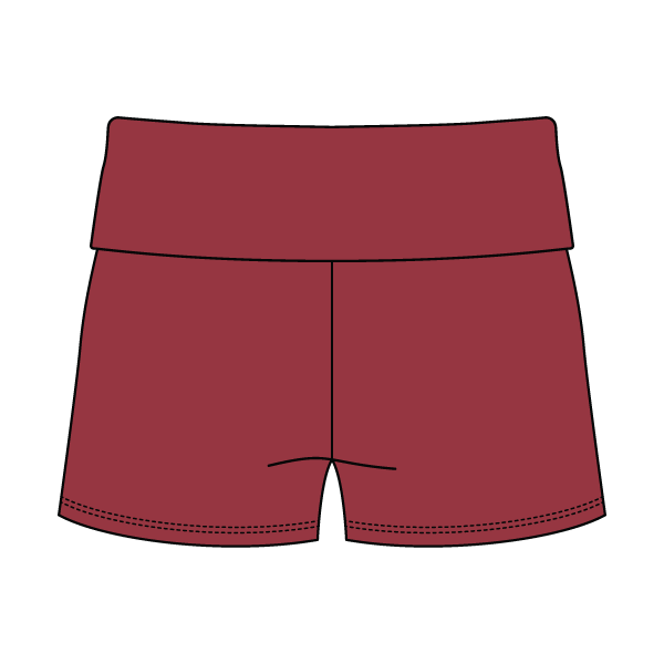 Women's Foldover Waistband Fleece Shorts