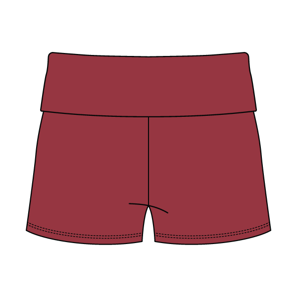 Women's Foldover Waistband Fleece Shorts