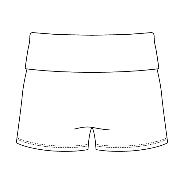 Women's Foldover Waistband Fleece Shorts