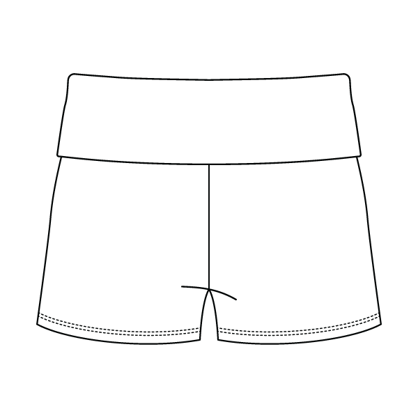 Women's Foldover Waistband Fleece Shorts