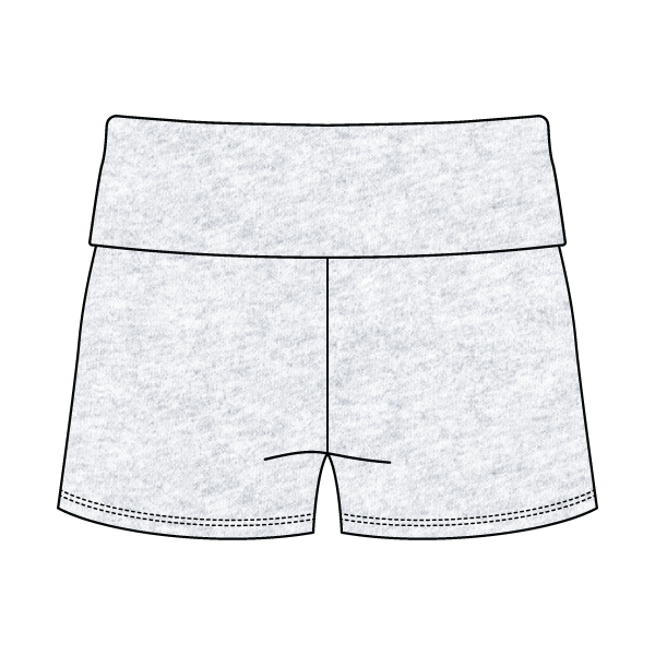 Women's Foldover Waistband Fleece Shorts