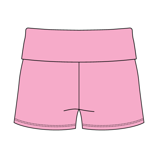 Women's Foldover Waistband Fleece Shorts