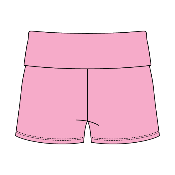 Women's Foldover Waistband Fleece Shorts